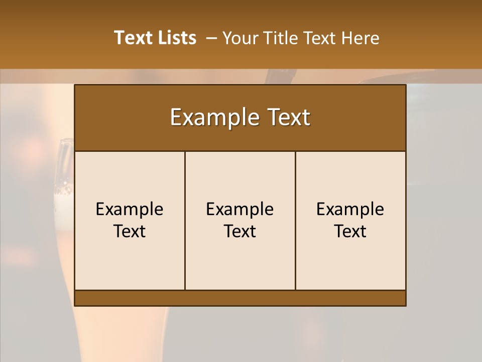 Counter Brew Ale PowerPoint Template