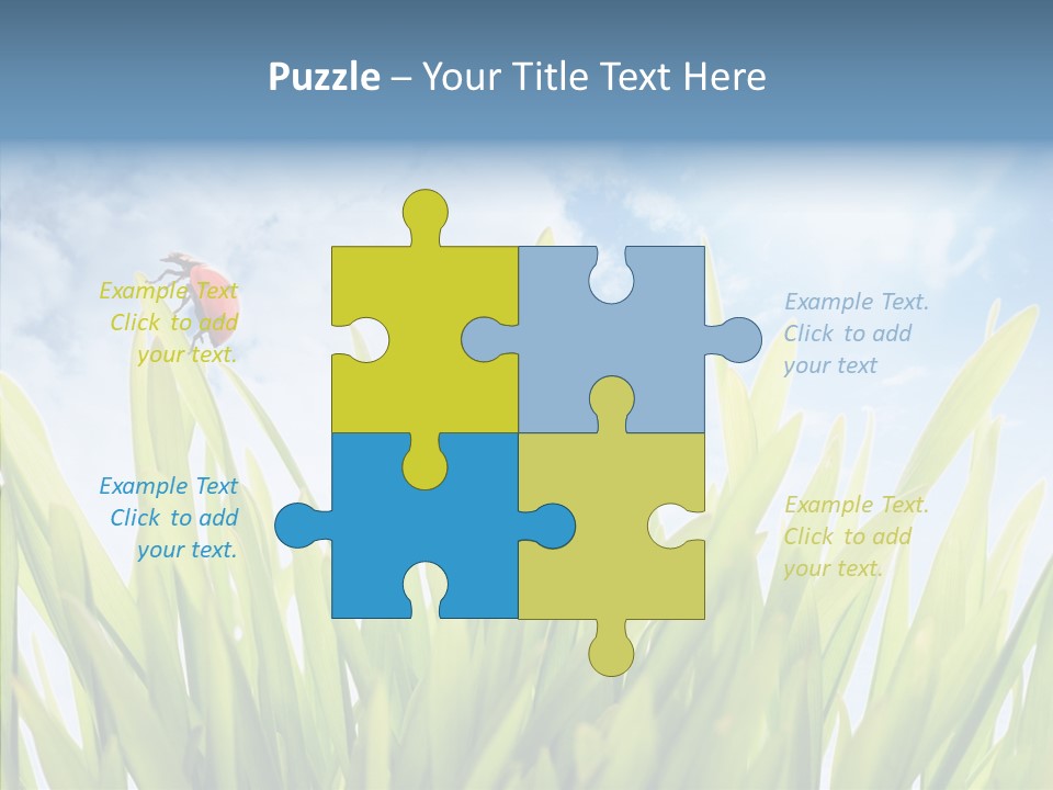 Background Meadow Flower PowerPoint Template