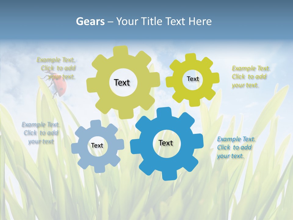 Background Meadow Flower PowerPoint Template