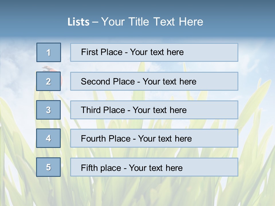Background Meadow Flower PowerPoint Template