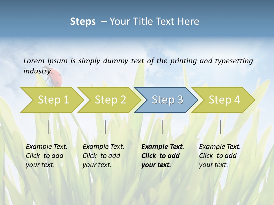 Background Meadow Flower PowerPoint Template
