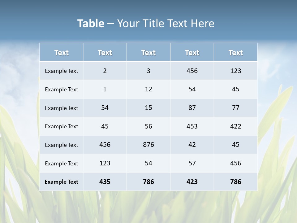 Background Meadow Flower PowerPoint Template