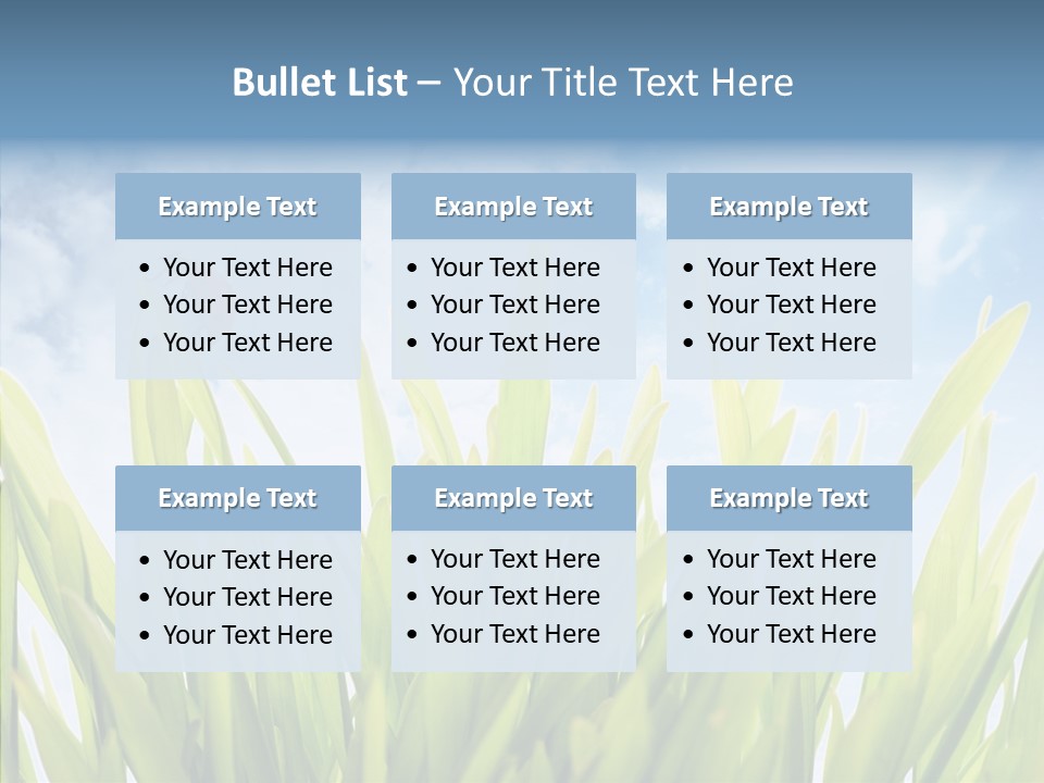 Background Meadow Flower PowerPoint Template