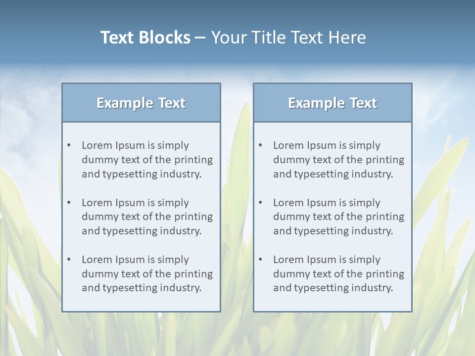 Background Meadow Flower PowerPoint Template