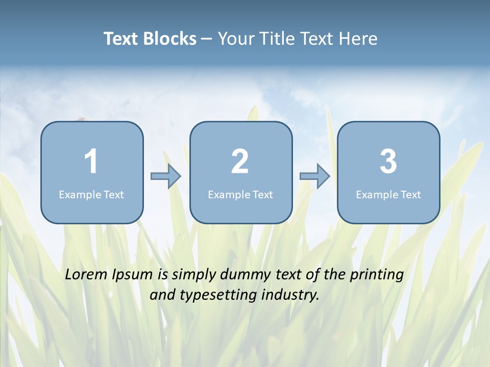 Background Meadow Flower PowerPoint Template