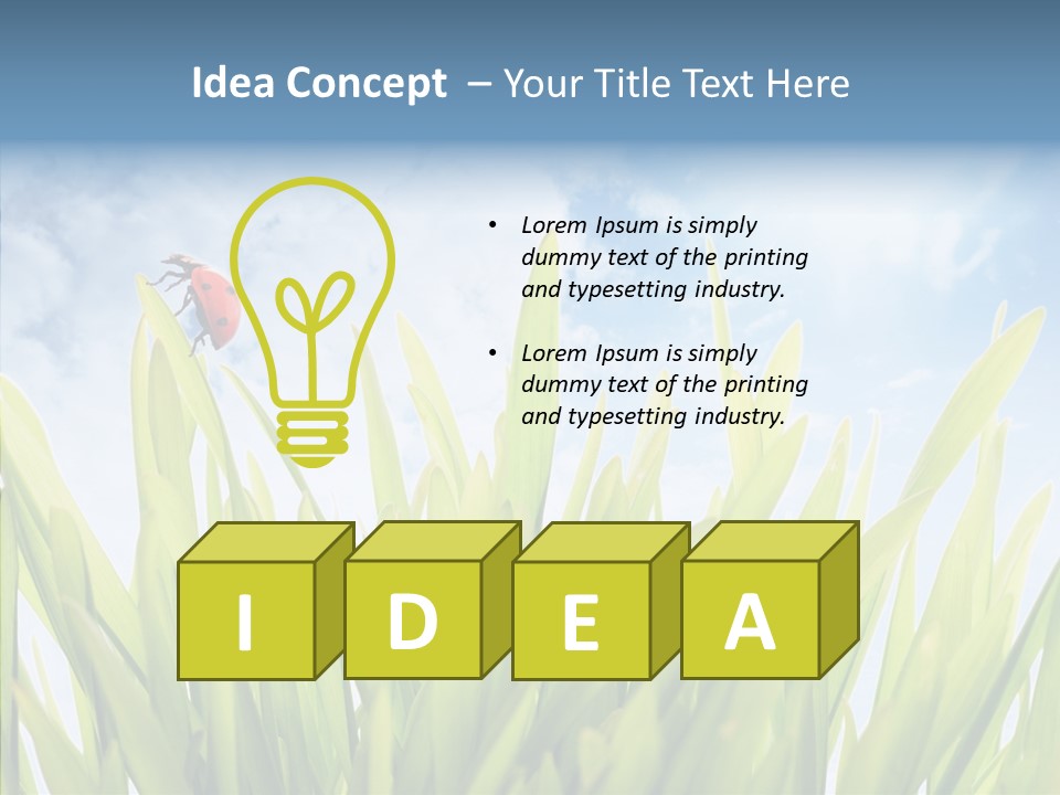 Background Meadow Flower PowerPoint Template