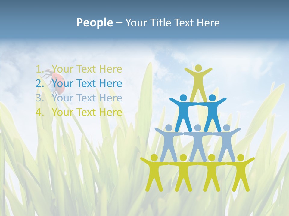 Background Meadow Flower PowerPoint Template