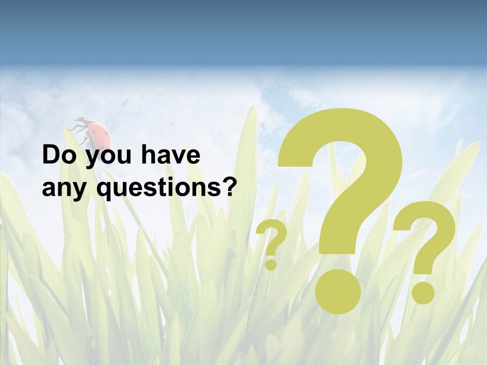 Background Meadow Flower PowerPoint Template