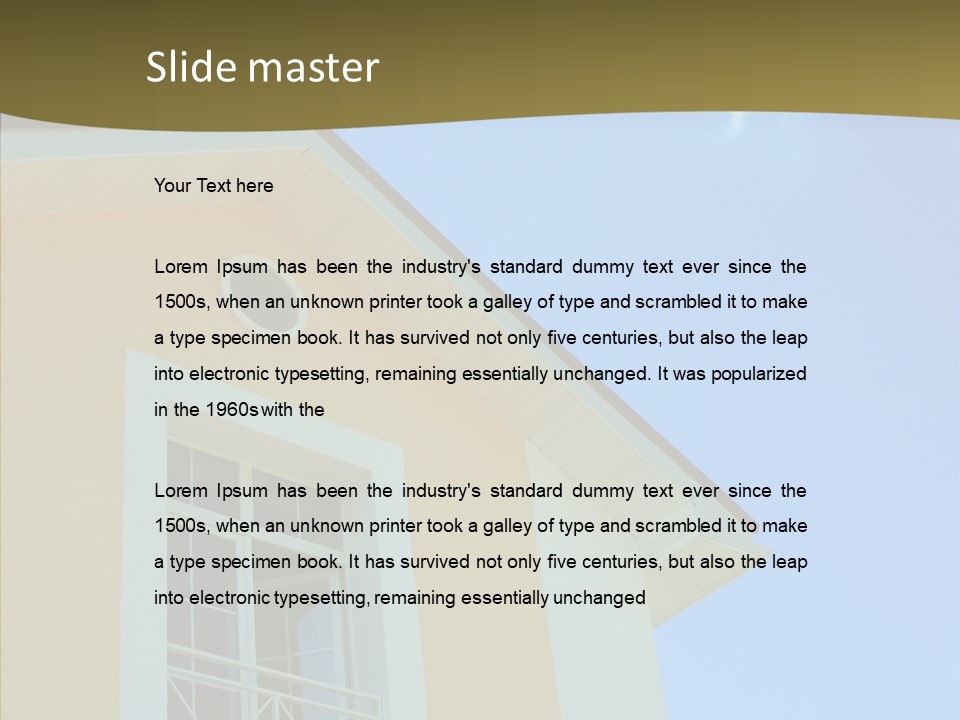 Window Dormer Tiling PowerPoint Template