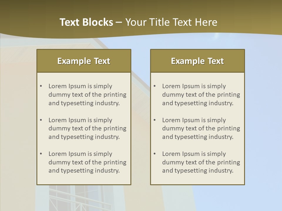 Window Dormer Tiling PowerPoint Template