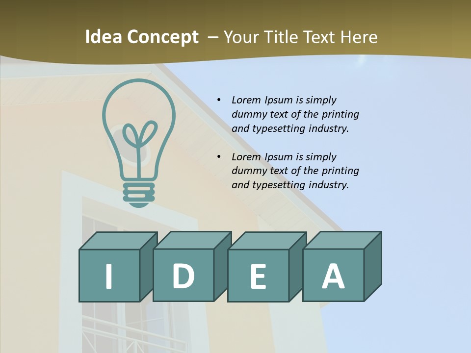 Window Dormer Tiling PowerPoint Template