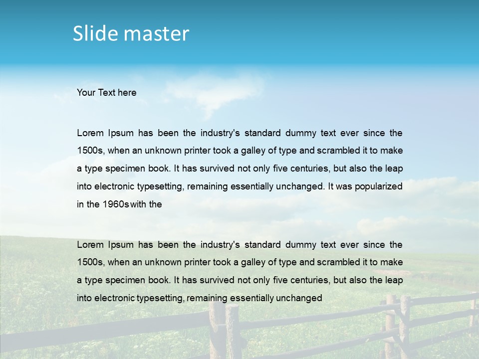 Plant Scene Beauty PowerPoint Template