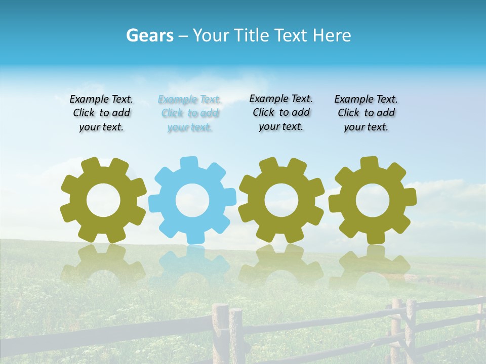 Plant Scene Beauty PowerPoint Template