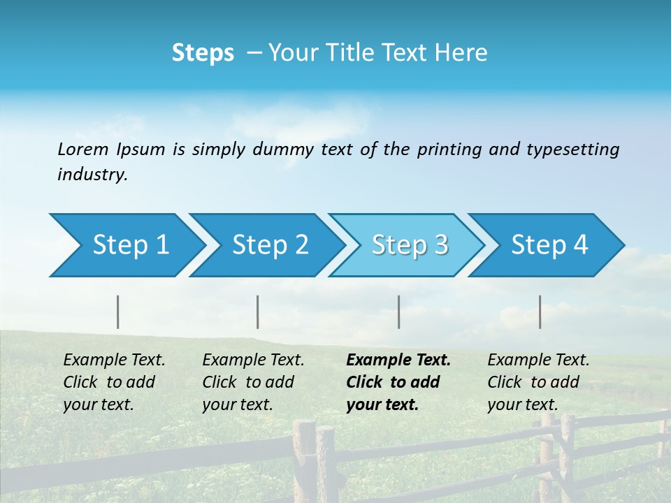 Plant Scene Beauty PowerPoint Template