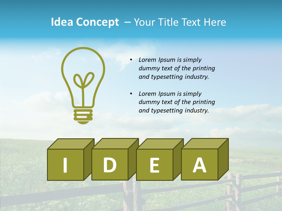 Plant Scene Beauty PowerPoint Template