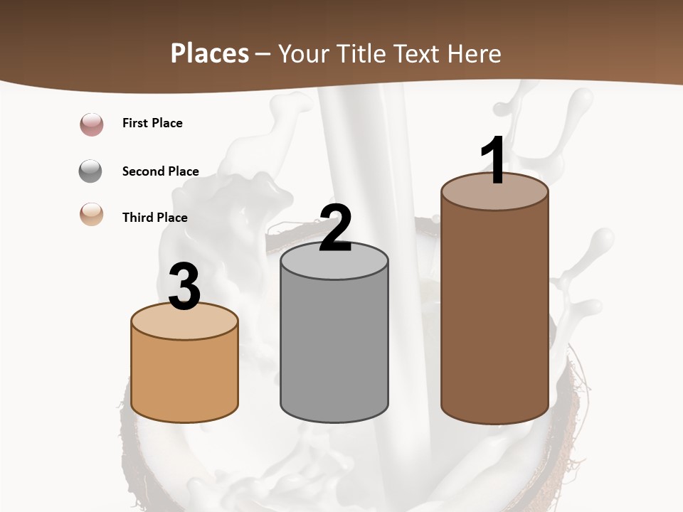 Fruit White Food PowerPoint Template