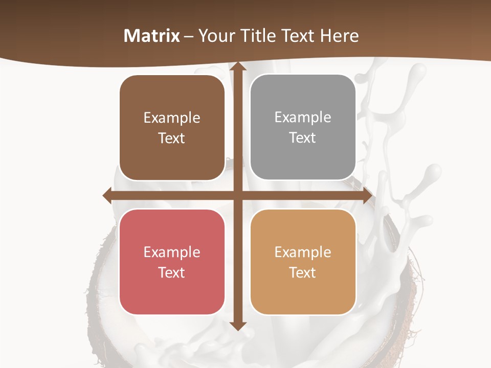 Fruit White Food PowerPoint Template