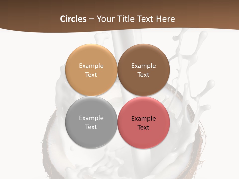 Fruit White Food PowerPoint Template