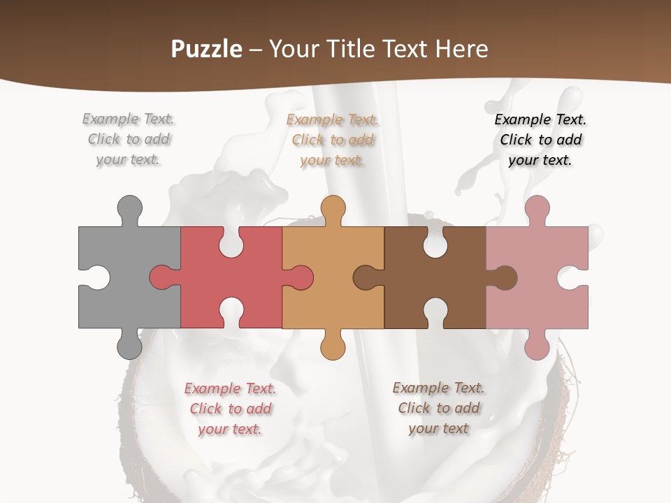 Fruit White Food PowerPoint Template