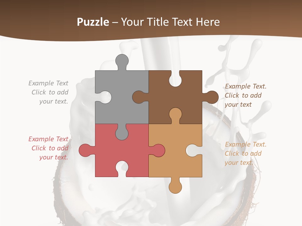 Fruit White Food PowerPoint Template