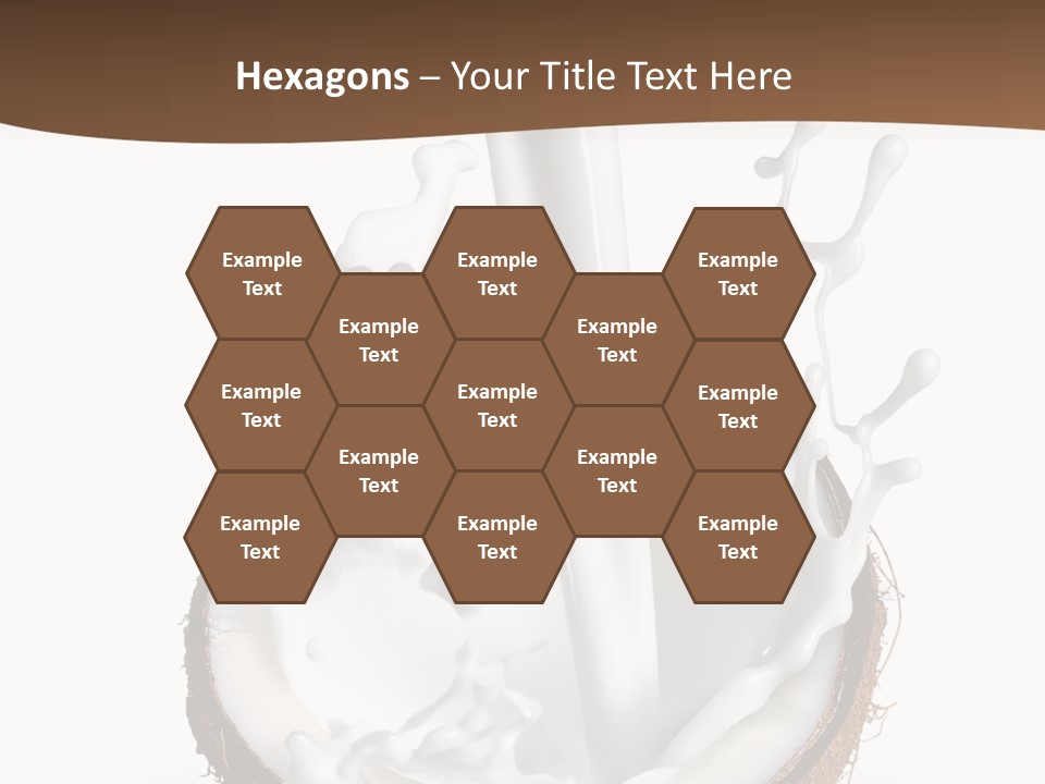 Fruit White Food PowerPoint Template