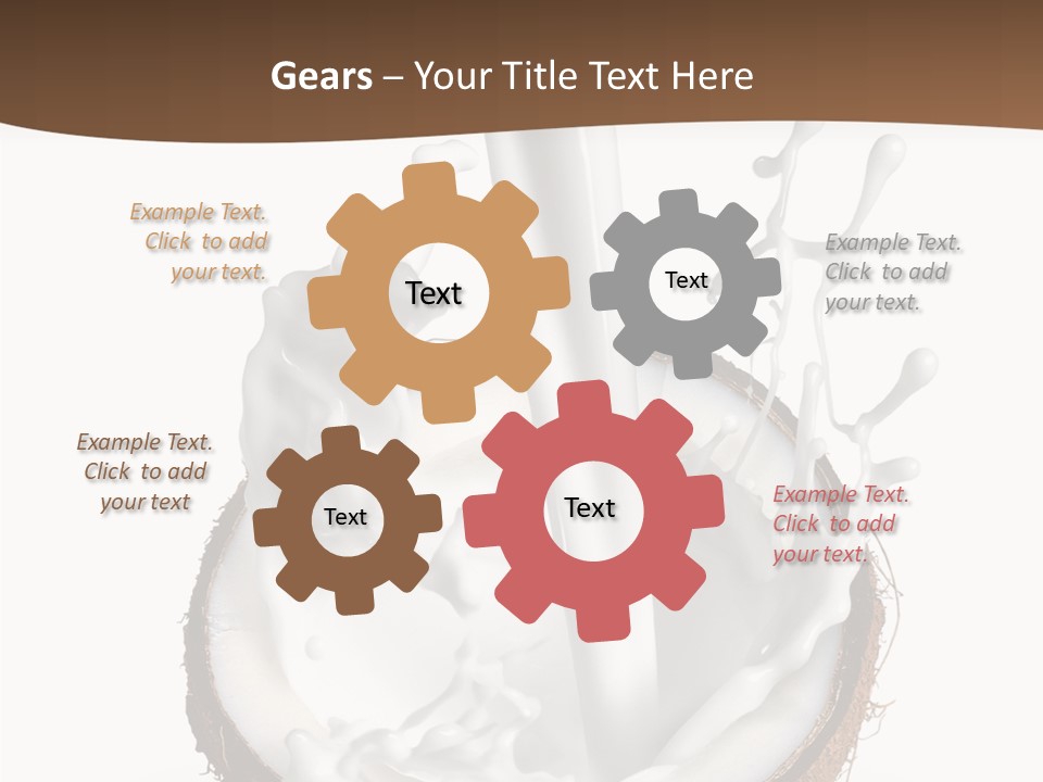 Fruit White Food PowerPoint Template