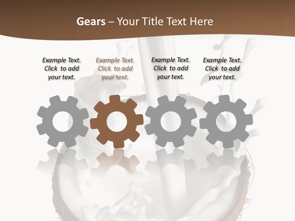 Fruit White Food PowerPoint Template