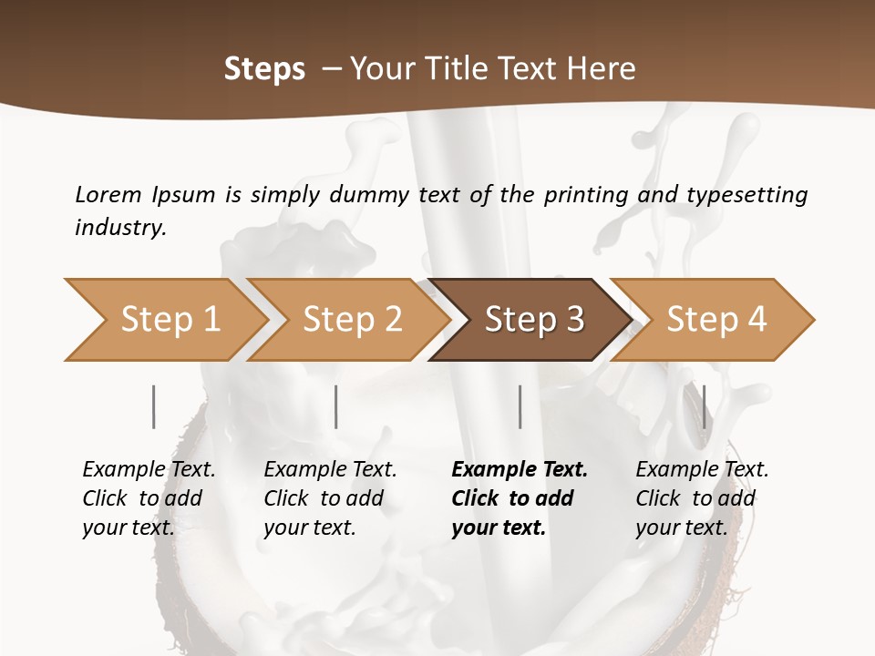 Fruit White Food PowerPoint Template