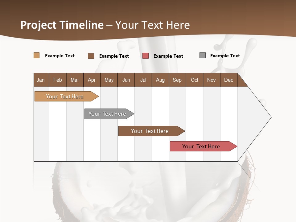 Fruit White Food PowerPoint Template