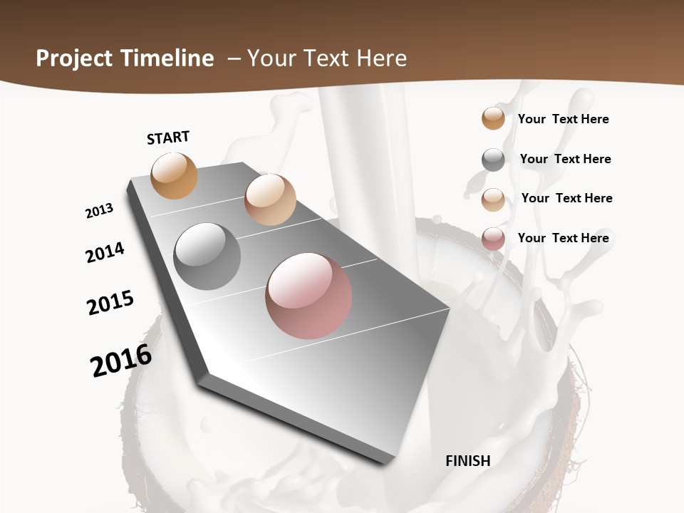 Fruit White Food PowerPoint Template