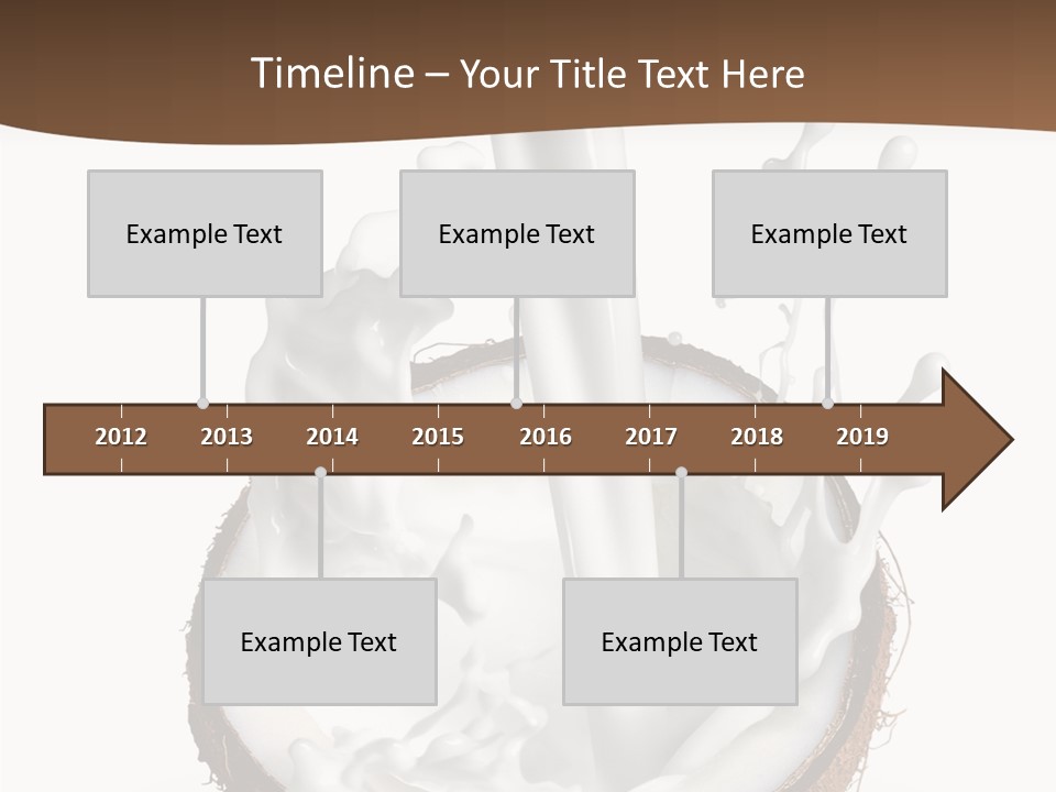 Fruit White Food PowerPoint Template