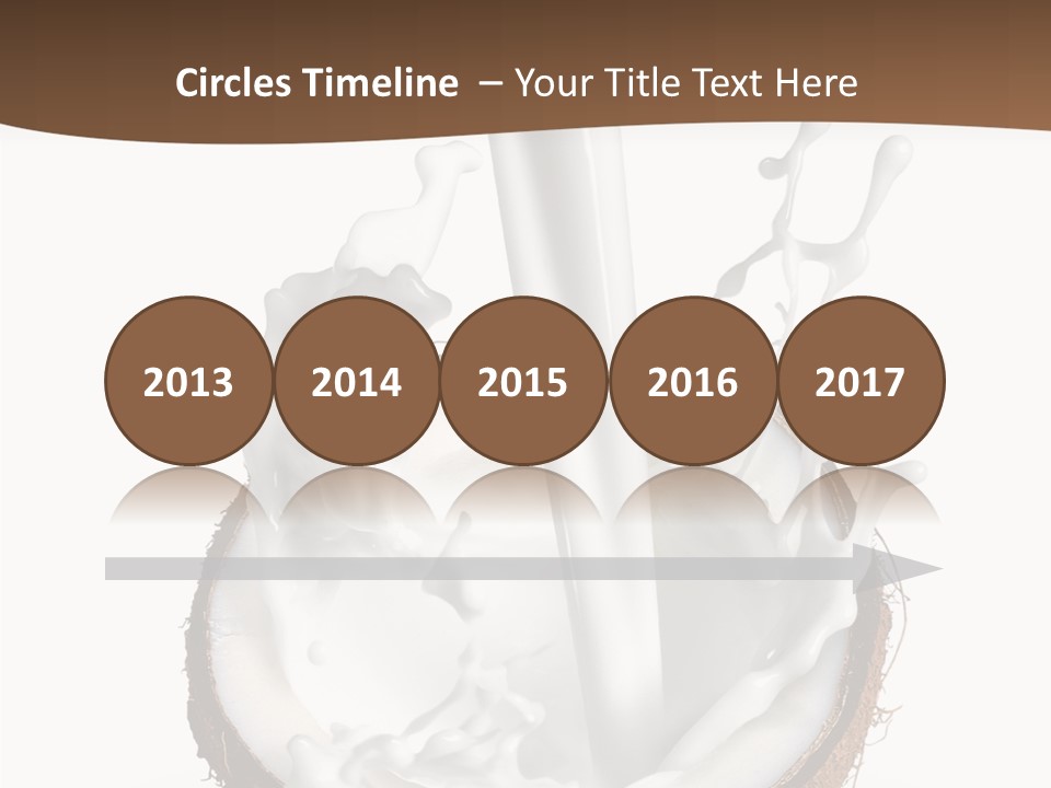 Fruit White Food PowerPoint Template