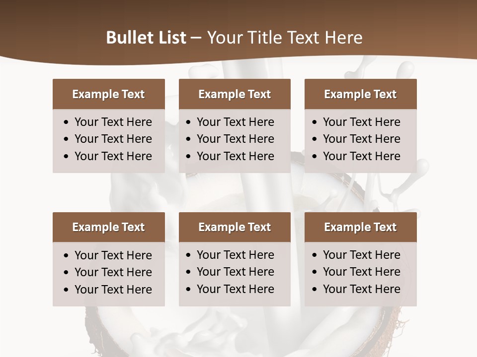 Fruit White Food PowerPoint Template