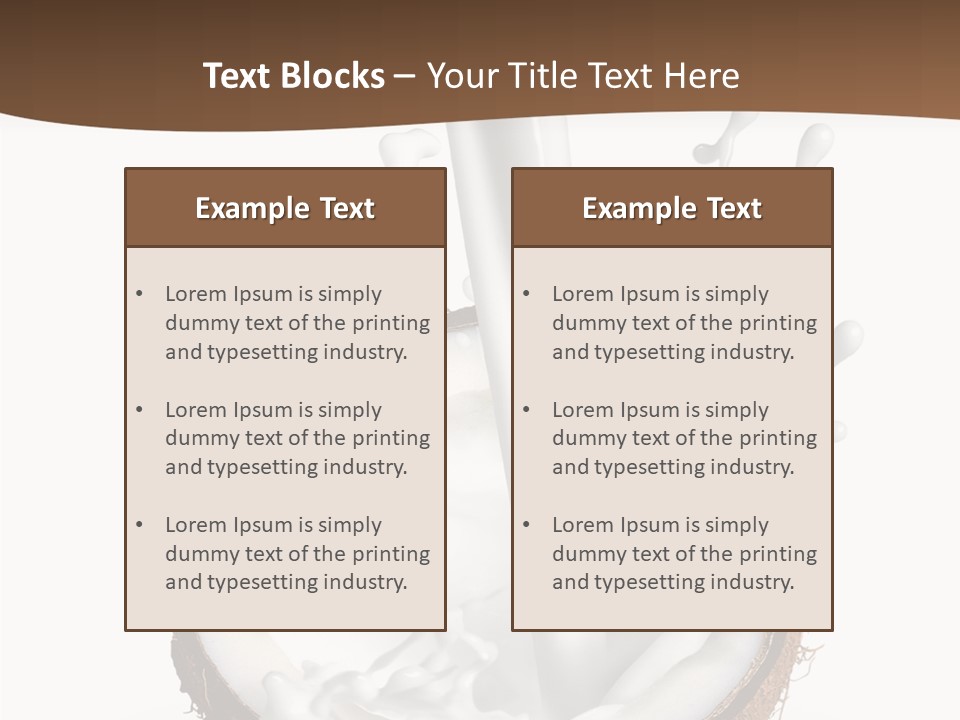 Fruit White Food PowerPoint Template
