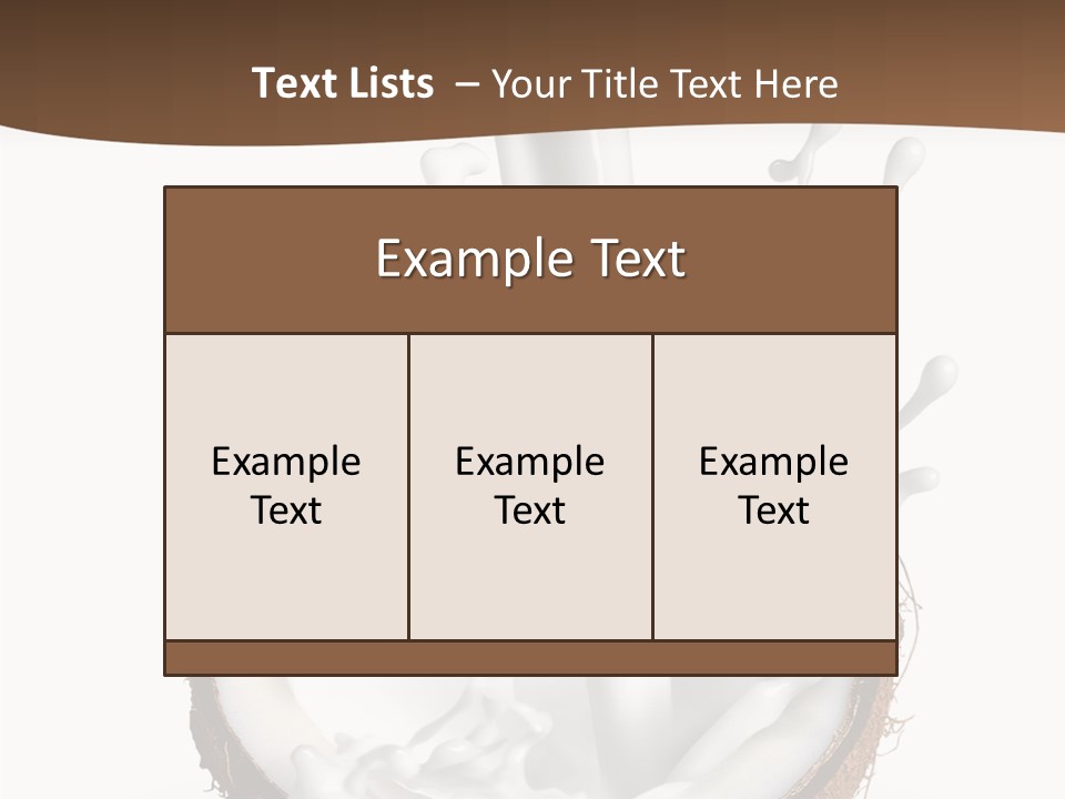 Fruit White Food PowerPoint Template