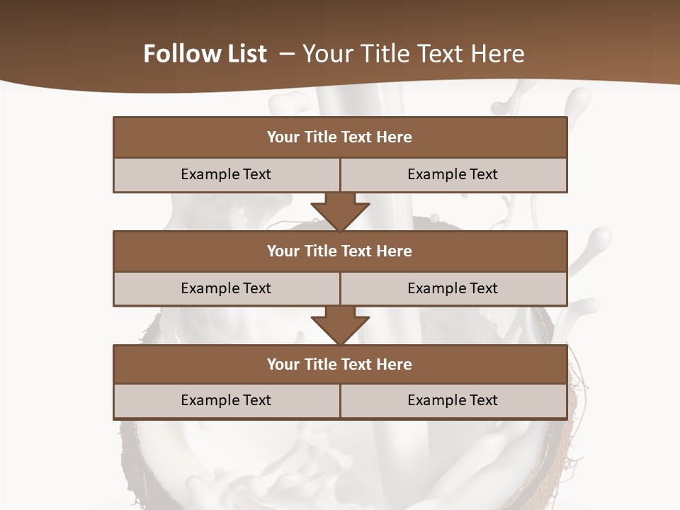Fruit White Food PowerPoint Template