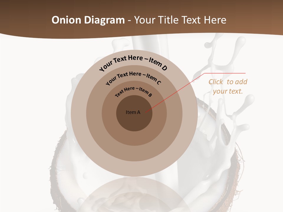 Fruit White Food PowerPoint Template