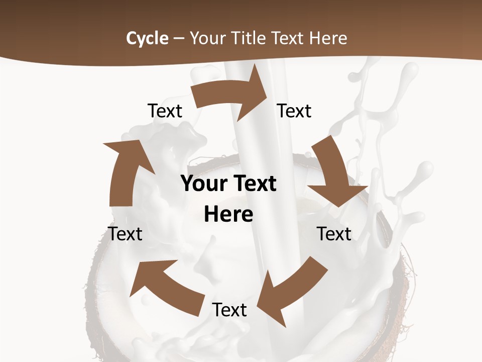 Fruit White Food PowerPoint Template