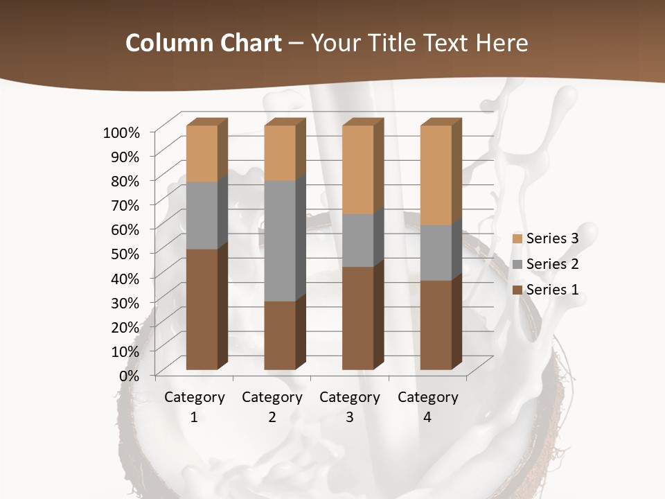 Fruit White Food PowerPoint Template