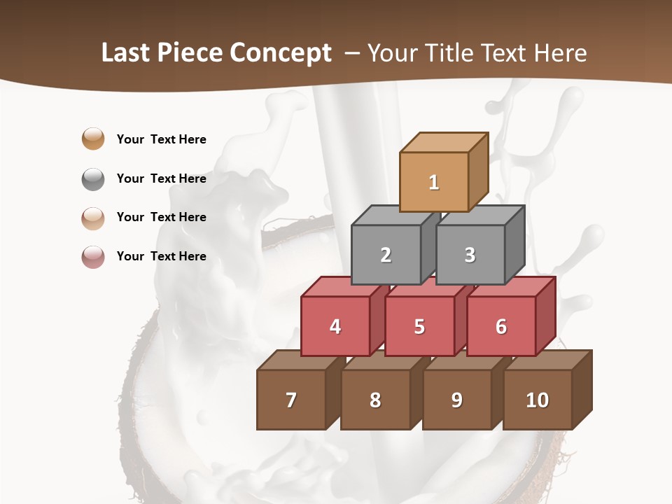 Fruit White Food PowerPoint Template