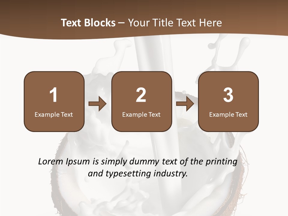 Fruit White Food PowerPoint Template