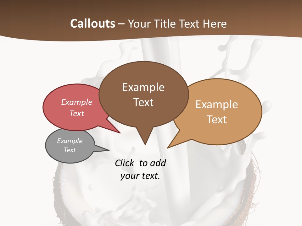 Fruit White Food PowerPoint Template