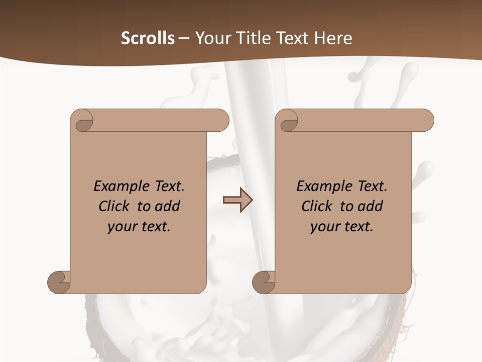Fruit White Food PowerPoint Template