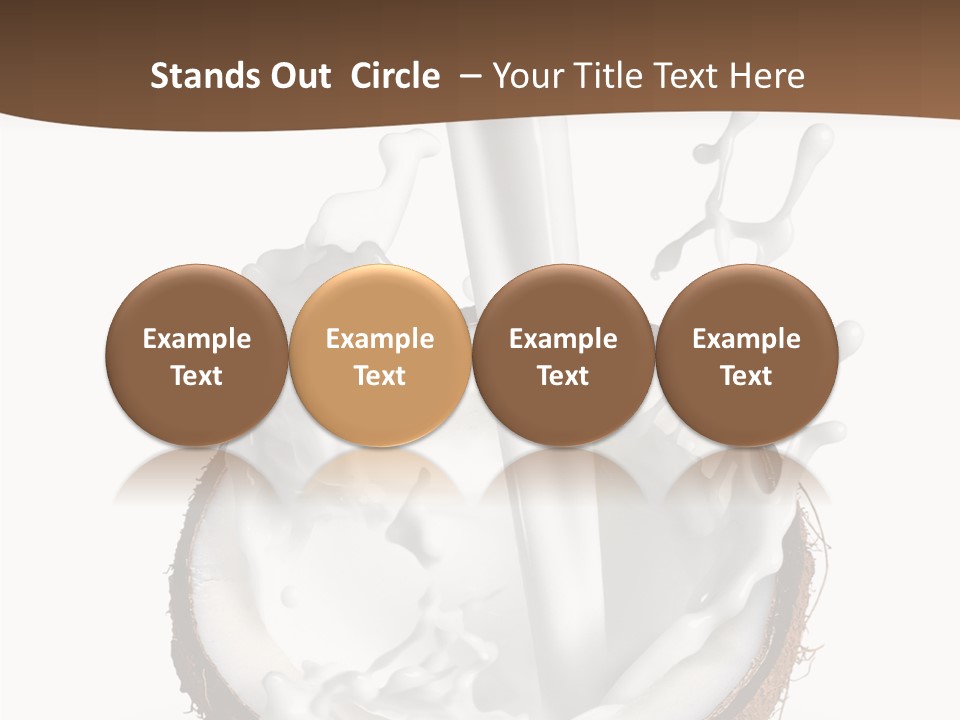 Fruit White Food PowerPoint Template