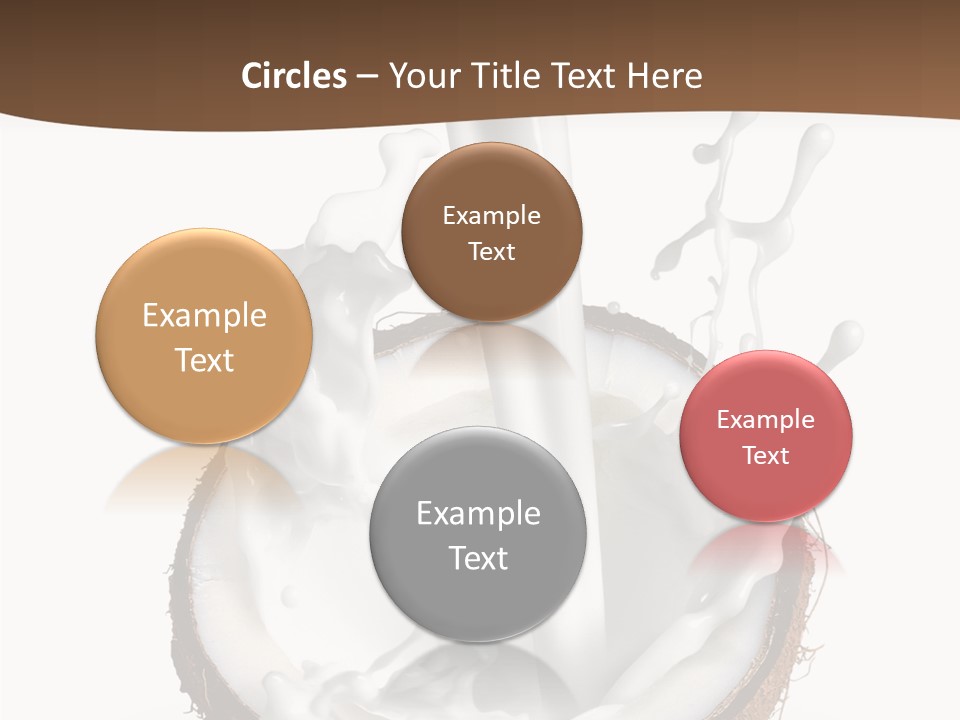 Fruit White Food PowerPoint Template