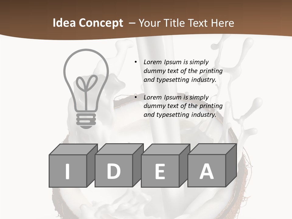 Fruit White Food PowerPoint Template