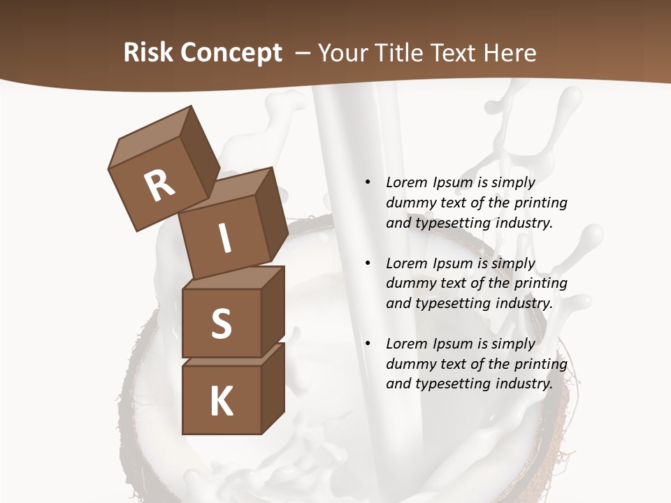 Fruit White Food PowerPoint Template