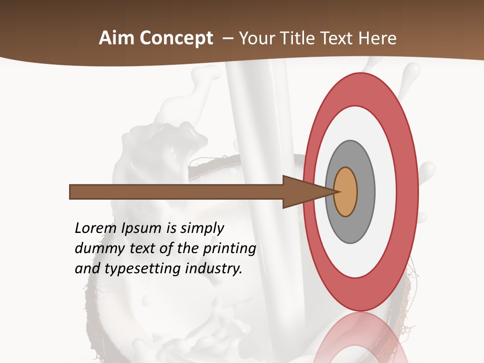 Fruit White Food PowerPoint Template