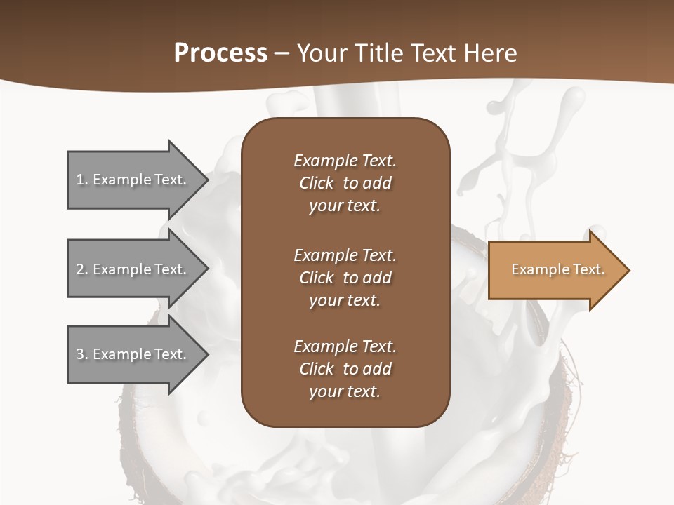 Fruit White Food PowerPoint Template