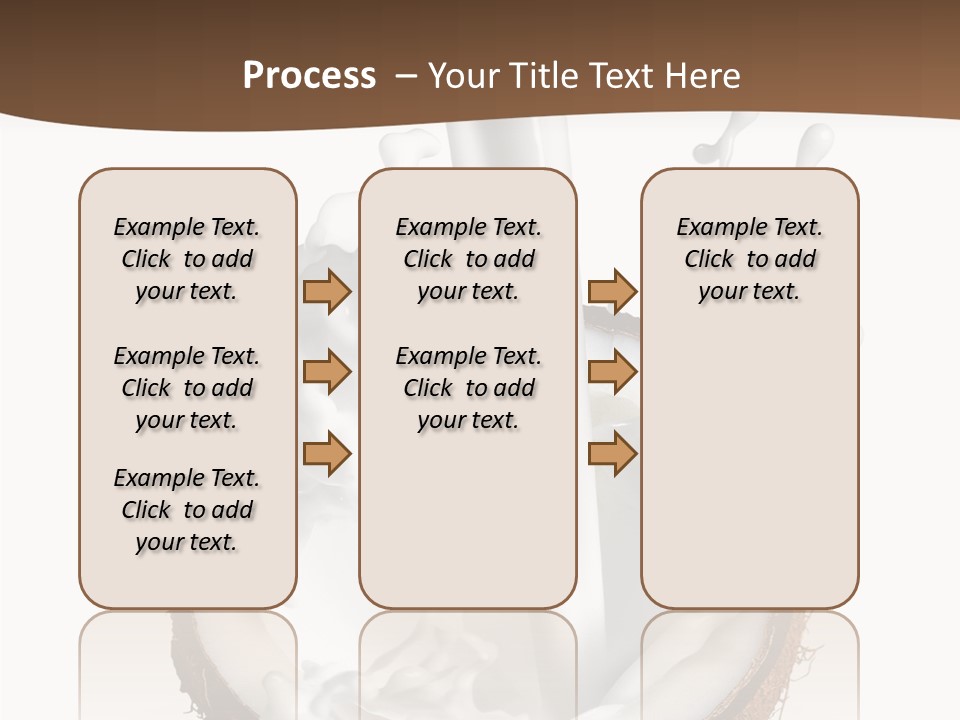 Fruit White Food PowerPoint Template